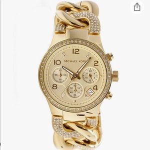 Michael Kors MK beautiful gold stainless steel chain link watch
